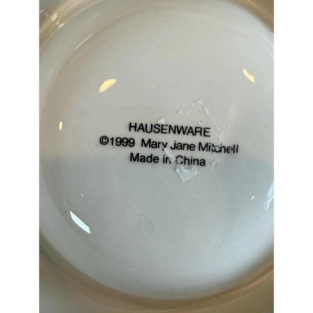 Hausenware Mary Jane Mitchell Ceramic Cat Bowl